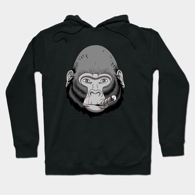 SMILING GORILLA Hoodie by pnoid